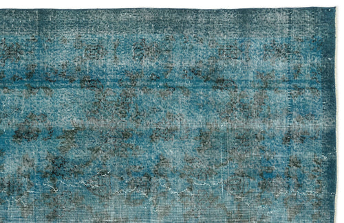 Atina Turquoise Vintage Wool Handmade Area Rug 5'2" x 7'10"