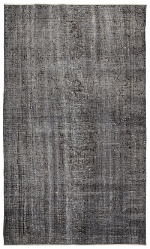 Atina Grey Vintage Wool Handmade Area Rug 5'10" x 9'6"