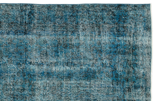 Atina Turquoise Vintage Wool Handmade Area Rug 5'0" x 8'8"