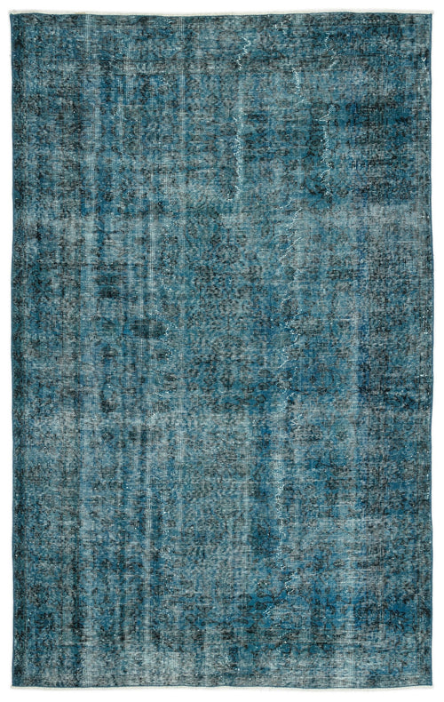 Atina Turquoise Vintage Wool Handmade Area Rug 5'0" x 8'8"