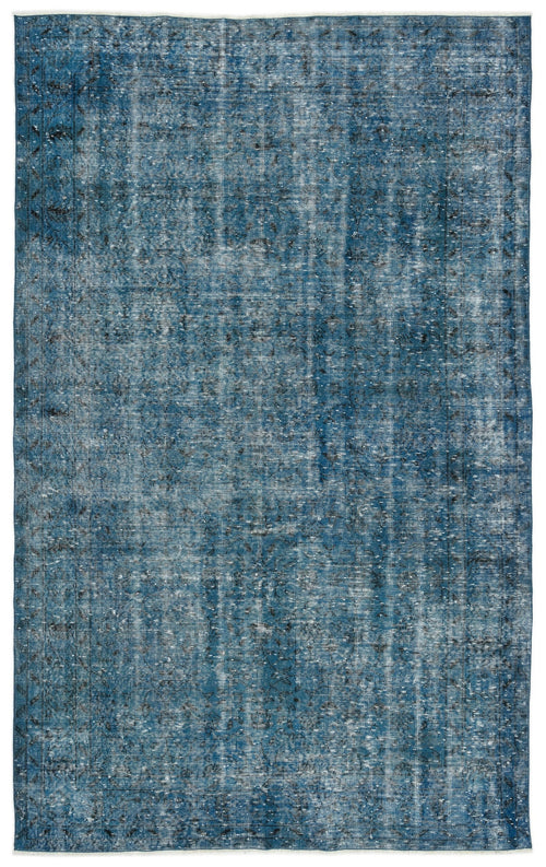 Atina Turquoise Vintage Wool Handmade Area Rug 5'9" x 9'3"