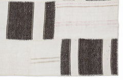 Teselya 1266 Beige Striped Wool Handmade Area Rug 5'3" x 7'7"