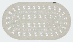 Handmade Jute Rug - Beige Geometric Cotton Yarn Area Carpet for Living Room