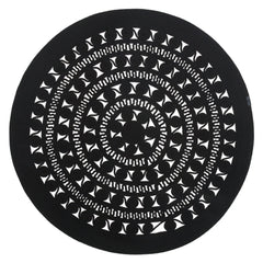 Handmade Jute Rug – Black Geometric Cotton Yarn Washable Area Rug for Living Room