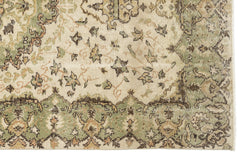 Atina Beige Classic Wool Handmade Area Rug 5'9" x 10'2"