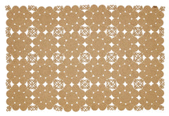 Handmade Jute Rug – Beige Geometric Area Rug With Cotton Yarn & Anti Slip