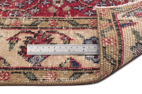 Atina Red Vintage Wool Handmade Area Rug 4'8" x 8'1"