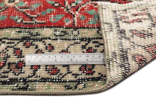 Atina Red Vintage Wool Handmade Area Rug 4'6" x 8'1"