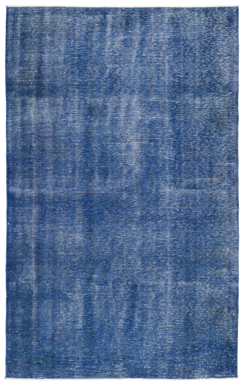 Atina Blue Vintage Wool Handmade Area Rug 6'7" x 10'3"