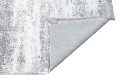 Modern Cotton Area Rug – Grey Machine Made Rug | Washable Non Slip Flatweave Carpet
