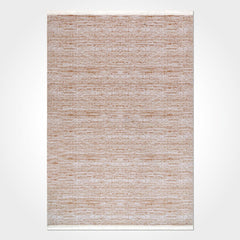 Striped Cotton Area Rug – Machine Made Rug with Non Slip Base, Soft Pile Carpet