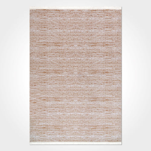 Striped Cotton Area Rug – Machine Made Rug with Non Slip Base, Soft Pile Carpet