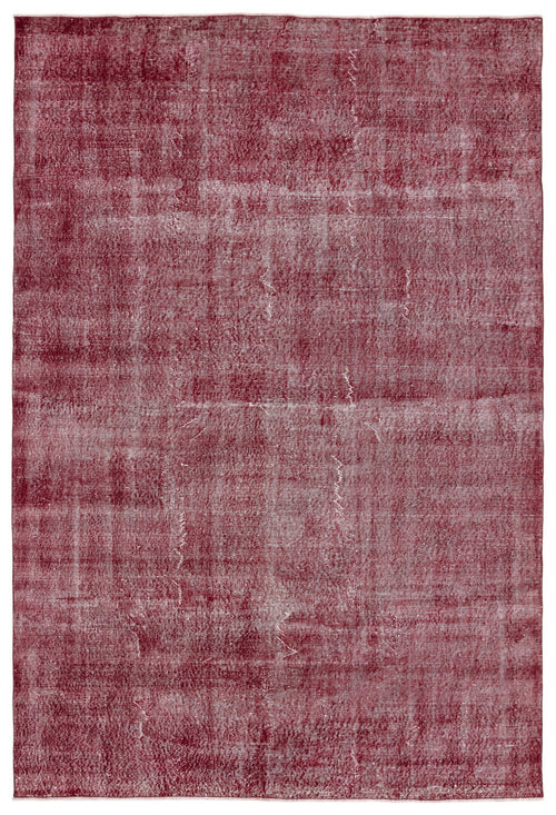 Atina Red Vintage Wool Handmade Area Rug 6'9" x 10'1"