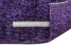 Atina Purple Vintage Wool Handmade Area Rug 5'5" x 8'10"