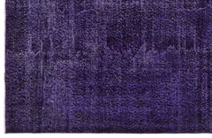 Atina Purple Vintage Wool Handmade Area Rug 5'5" x 8'10"