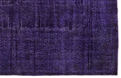 Atina Purple Vintage Wool Handmade Area Rug 5'5" x 8'10"