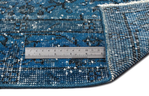 Atina Turquoise Vintage Wool Handmade Area Rug 5'8" x 9'6"