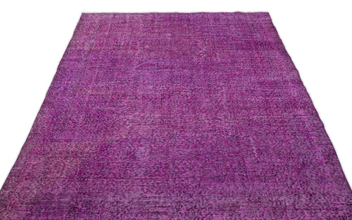 Atina Pink Vintage Wool Handmade Area Rug 4'11" x 8'7"