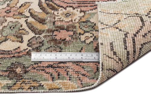 Atina Green Vintage Wool Handmade Area Rug 5'8" x 9'5"