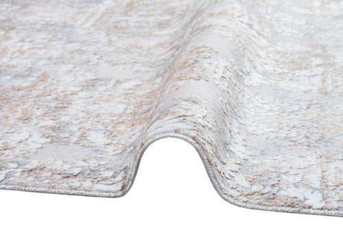 Lansing Beige Vintage Machine Made Area Rug