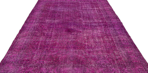 Atina Pink Vintage Wool Handmade Area Rug 6'6" x 10'6"