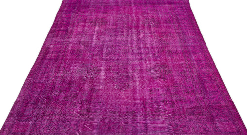 Atina Pink Vintage Wool Handmade Area Rug 5'5" x 9'0"