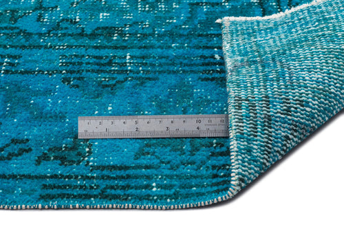 Atina Turquoise Vintage Wool Handmade Area Rug 6'0" x 9'11"