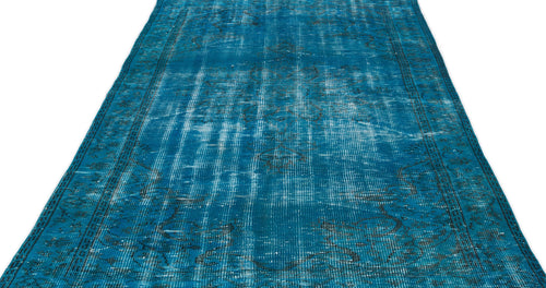 Atina Turquoise Vintage Wool Handmade Area Rug 5'3" x 9'0"