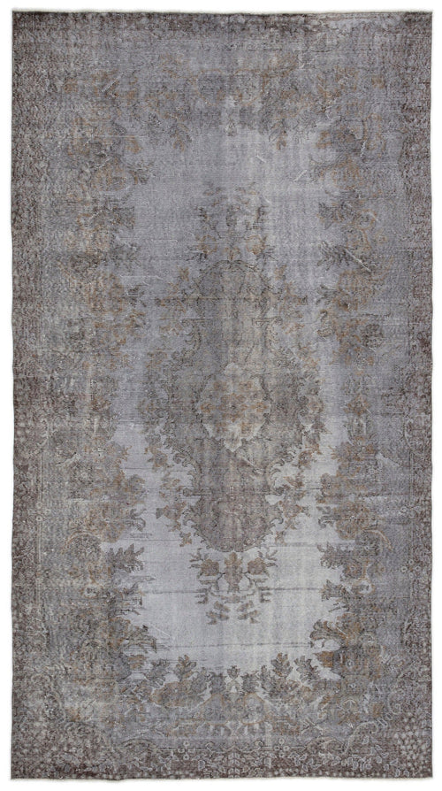Atina Blue Vintage Wool Handmade Area Rug 4'5" x 12'4"
