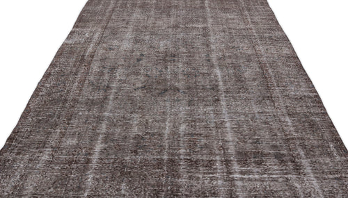 Atina Grey Vintage Wool Handmade Area Rug 6'6" x 10'8"