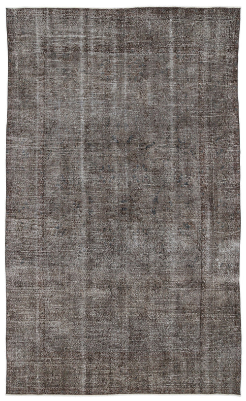 Atina Grey Vintage Wool Handmade Area Rug 6'6" x 10'8"
