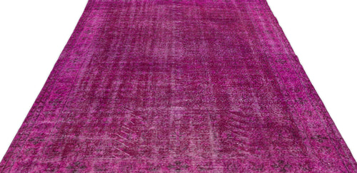 Atina Pink Vintage Wool Handmade Area Rug 6'3" x 9'7"