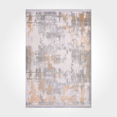 Modern Bamboo Area Rug – Machine Made Grey Durable Acrylic Yarn Carpet