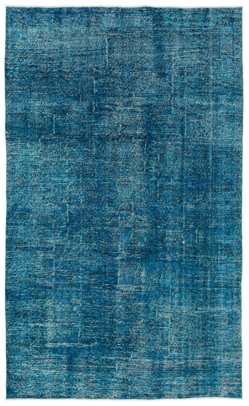 Atina Turquoise Vintage Wool Handmade Area Rug 6'0" x 10'0"
