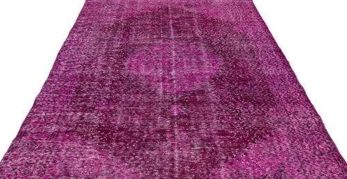 Atina Pink Vintage Wool Handmade Area Rug 5'11" x 10'10"