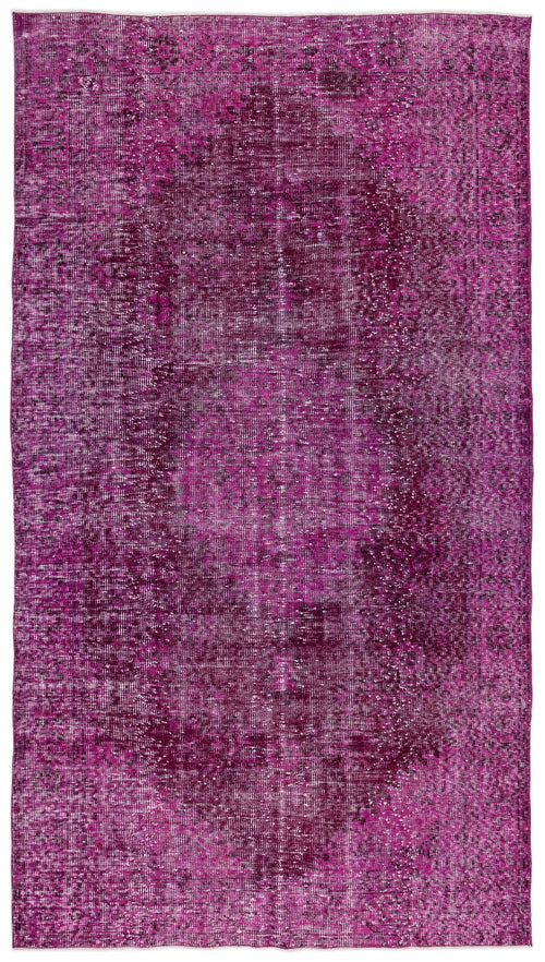 Atina Pink Vintage Wool Handmade Area Rug 5'11" x 10'10"