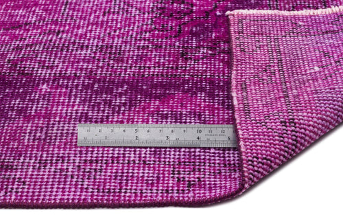 Atina Pink Vintage Wool Handmade Area Rug 4'9" x 12'10"