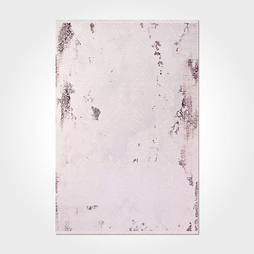 Modern Bamboo Area Rug – Machine Made Rug With Acrylic Yarn Carpet, Cream