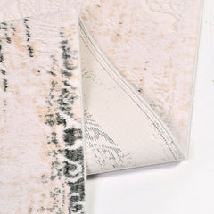 Modern Bamboo Area Rug – Machine Made Rug with Soft Pile Carpet Grey