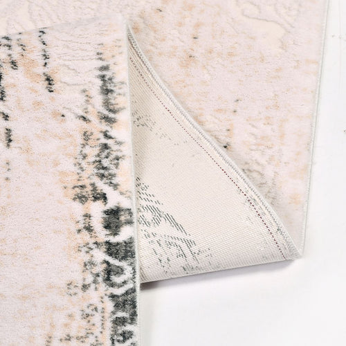 Modern Bamboo Area Rug – Machine Made Rug with Soft Pile Carpet Grey