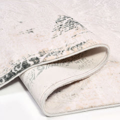 Modern Bamboo Area Rug – Machine Made Rug with Soft Pile Carpet Grey