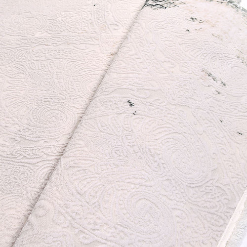 Modern Bamboo Area Rug – Machine Made Rug with Soft Pile Carpet Grey