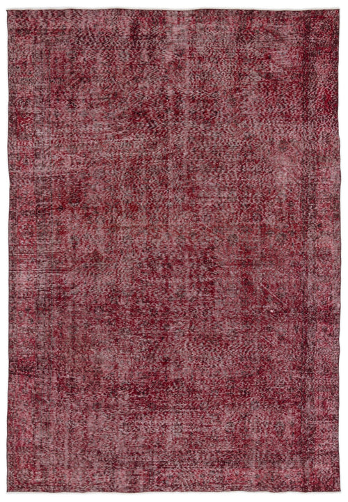 Atina Red Vintage Wool Handmade Area Rug 7'0" x 10'2"