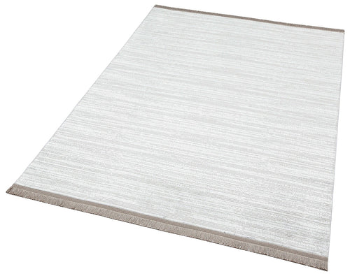 Grey Striped Area Rug – Machine Made Rug | Washable Non Slip Modern Carpet
