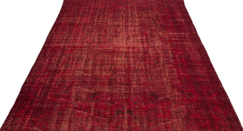 Atina Red Vintage Wool Handmade Area Rug 6'1" x 9'5"