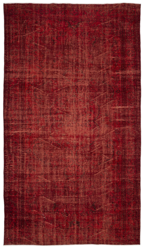 Atina Red Vintage Wool Handmade Area Rug 6'1" x 9'5"