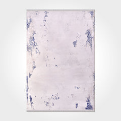 Modern Bamboo Area Rug – Machine Made Cream Rug with Overlocked Edge