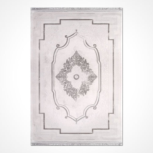 Lexa White Classic Machine Made Area Rug
