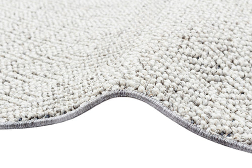 Grey Geometric Jute Rug - Machine Made Area Rug | Dust Free Soft Texture Carpet