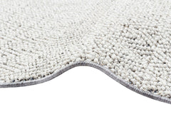 Grey Geometric Area Rug - Machine Made Jute Rug | Dust Free, Easy Clean